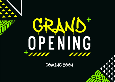 Street Grand Opening Postcard Image Preview