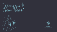 New Year Cheers Zoom Background Image Preview