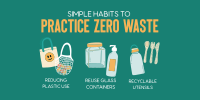 Simple Habits to Zero Waste Twitter post Image Preview