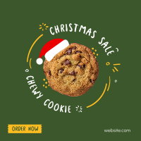 Chewy Cookie for Christmas Instagram Post Design