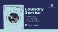 Laundry Services Facebook Event Cover Design