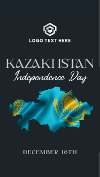 Kazakhstan Day Flag Facebook Story Design