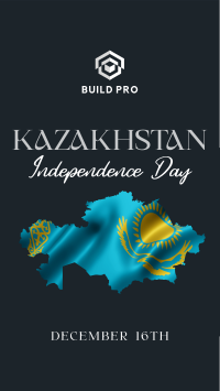 Kazakhstan Day Flag Facebook story Image Preview