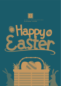 Easter Basket Greeting Flyer Image Preview