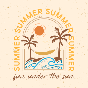 Summer Beach Badge Instagram post Image Preview