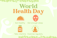 Health Day Tips Pinterest board cover Image Preview