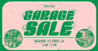 Retro Quirky Yard Sale Facebook ad Image Preview