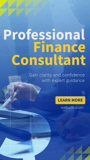 Professional Finance Consultant Instagram story Image Preview