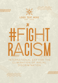 Fight Racism Now Flyer Design