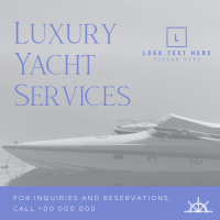 Luxury Yacht Services Instagram Post Design
