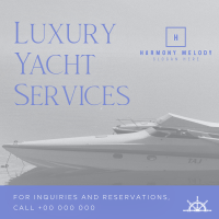 Luxury Yacht Services Instagram post Image Preview
