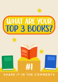 Your Top 3 Books Poster Design