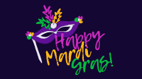 Colors of Mardi Gras Facebook Event Cover Design