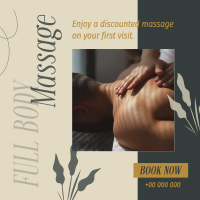 Relaxing Massage Therapy Instagram post Image Preview