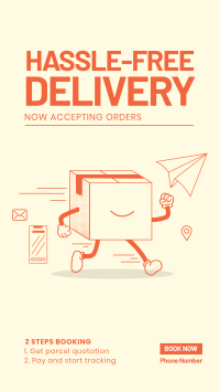 Package Delivery Booking Instagram Story Design