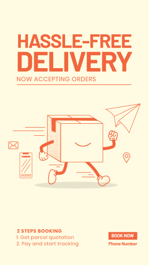 Package Delivery Booking Instagram story Image Preview