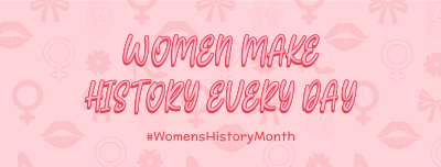Women Make History Facebook cover Image Preview
