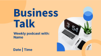 Startup Business Podcast Facebook event cover Image Preview