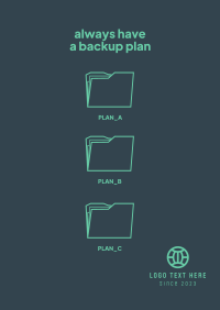 Backup Plan Poster Design