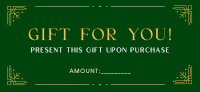 Elegant Christmas Gift Certificate Image Preview