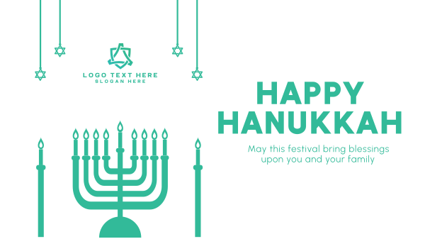 Hanukkah Festival  Facebook Event Cover Design Image Preview