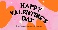 Cute Valentine Hearts Facebook Ad Design