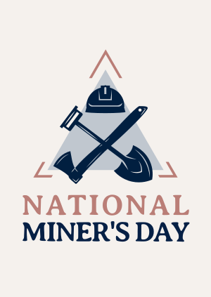 Miner's Day Badge Poster Image Preview