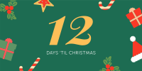 Cute Christmas Countdown Twitter post Image Preview