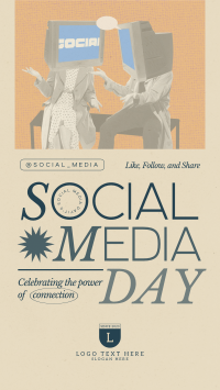 Modern Social Media Day Facebook Story Design