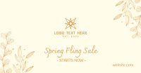 Spring Sale Ornamental Facebook Ad Design