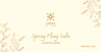 Spring Sale Ornamental Facebook Ad Image Preview
