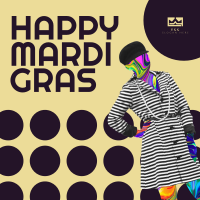 Mardi Gras Circles Instagram post Image Preview