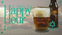 Modern St. Patrick's Day Happy Hour Facebook event cover Image Preview