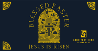 Easter Stained Glass Facebook ad Image Preview