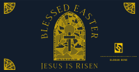 Easter Stained Glass Facebook ad Image Preview