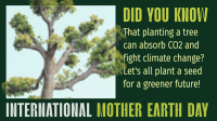 Earth Day Tree Planting Facebook Event Cover Design