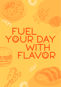 Playful Food Quote Poster Preview