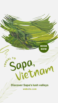 Sapa Vietnam Travel Facebook Story Design