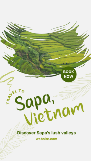 Sapa Vietnam Travel Facebook story Image Preview
