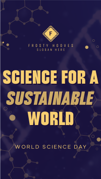 Sustainable World Science Day TikTok Video Image Preview