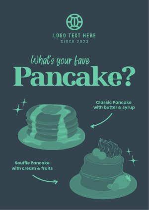 Classic and Souffle Pancakes Flyer Image Preview