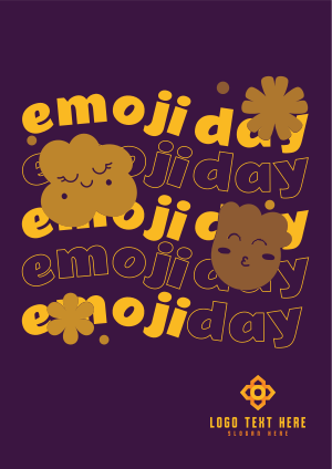 Emojis & Flowers Flyer Image Preview