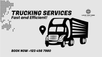 Truck Courier Service Facebook Event Cover Design