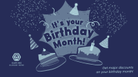 It's your Birthday Month Facebook event cover Image Preview