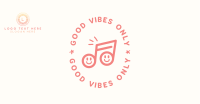 Good Vibes Happy Note Facebook Ad Design