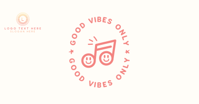 Good Vibes Happy Note Facebook ad Image Preview