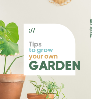 Garden Tips Instagram Post Design