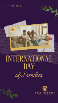 Day of Families Scrapbook TikTok Video Design