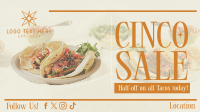 Cinco De Mayo Food Promo Facebook event cover Image Preview