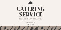 Food Catering Business Twitter Post Design
